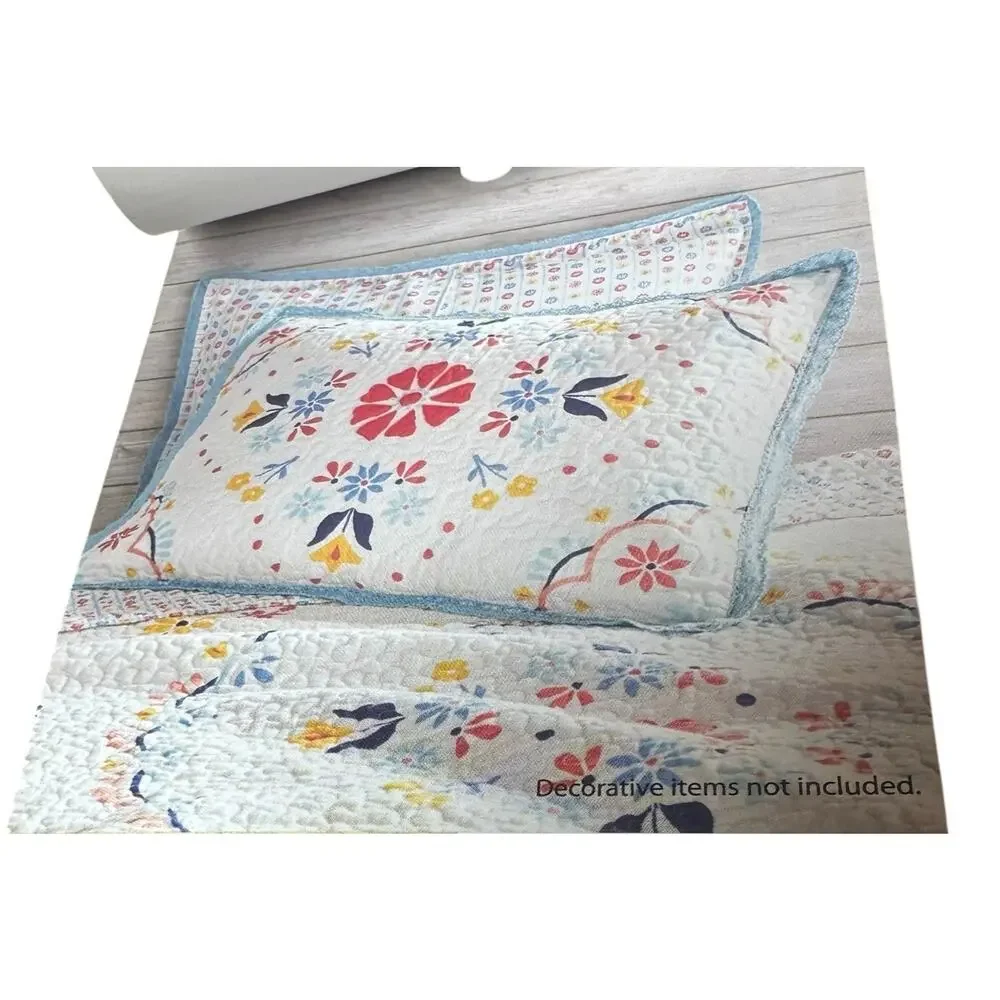 The Pioneer Woman Multi-Color Mazie Medallion 2 Pc Cotton King Quilted Sham Set